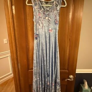 Komarov Blue Floral Maxi Dress